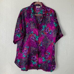 Victoria's Secret Gold Label Floral Night Shirt, M/L